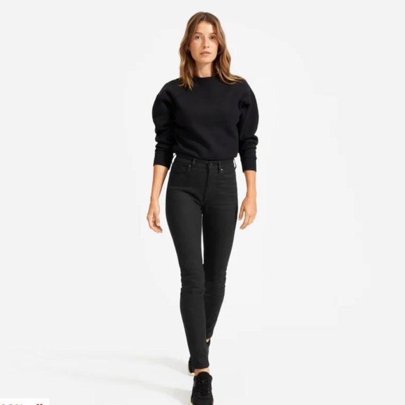 Everlane Denim - Everlane Black High Rise Skinny Ankle Jeans